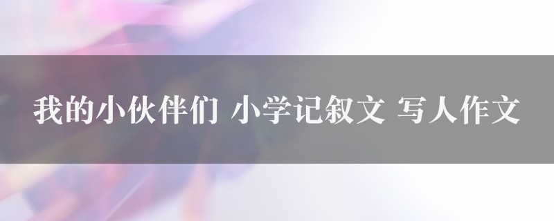 我的小伙伴们作文 小学记叙文 写人精选6篇图1