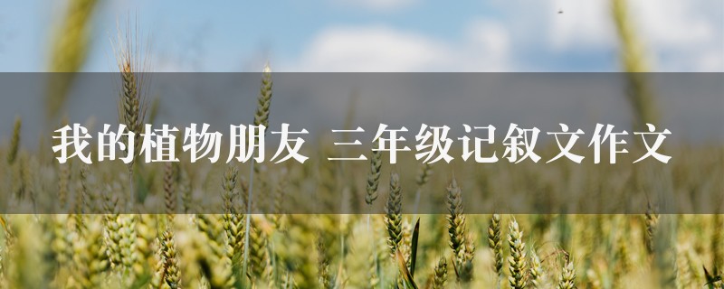 我的植物朋友作文 三年级记叙文8篇图1